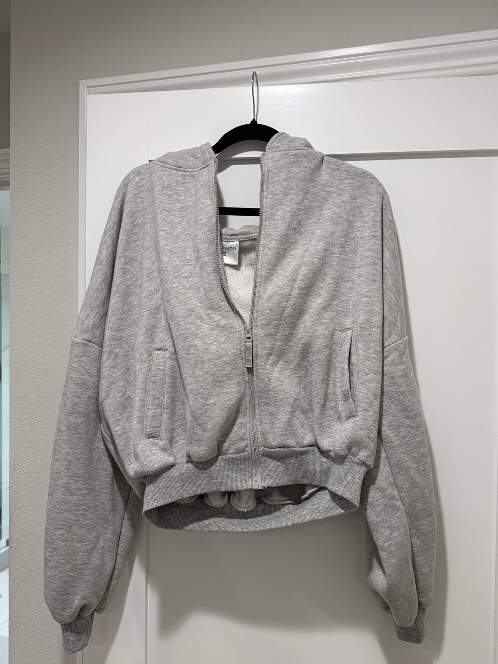 BlogilatesxTarget Gray Zip-Up Hooded Sweatshirt